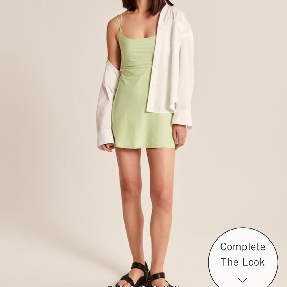 Abercrombie & Fitch -Traveler Mini dress; Tall-Large; Light Green